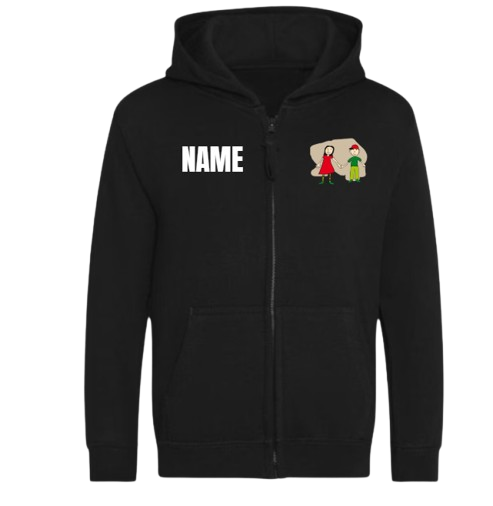 Sweat-Jacke für Kinder inkl. Name St. Johannes Schule Steinfeld